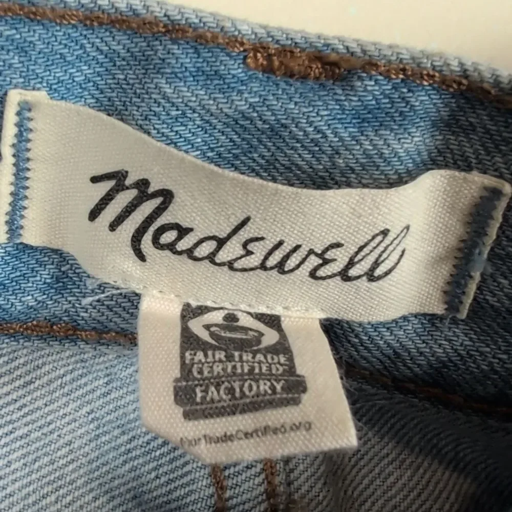 Madewell Baggy Denim Jean Shorts 100% cotton Size 31
